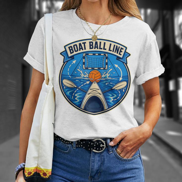 Boat Ball LINE Kayak Polo Canoe Team Raglan Baseball Tee T-Shirt Gifts for Her