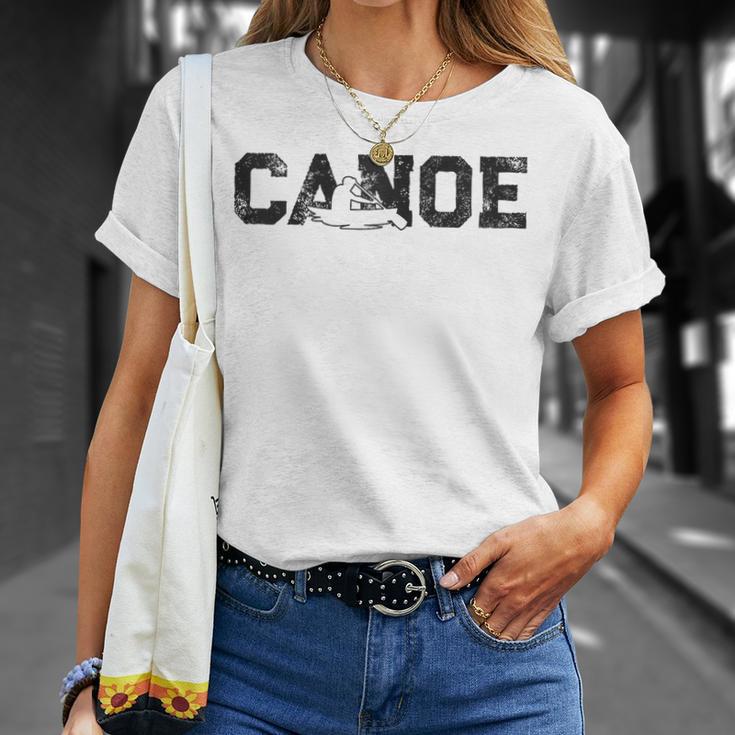 Canoe Canoeing Vintage Canoe Raglan Baseball Tee T-Shirt Gifts for Her