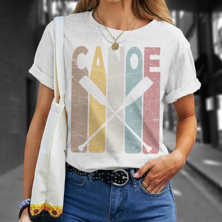 Canoe Vintage Canoeing Retro Canoe Paddling T-Shirt Gifts for Her