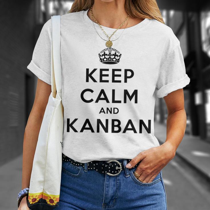 Chef De Projet De La Méthodologie Keep Calm Et Kanban Agile T-Shirt Cadeaux pour elle