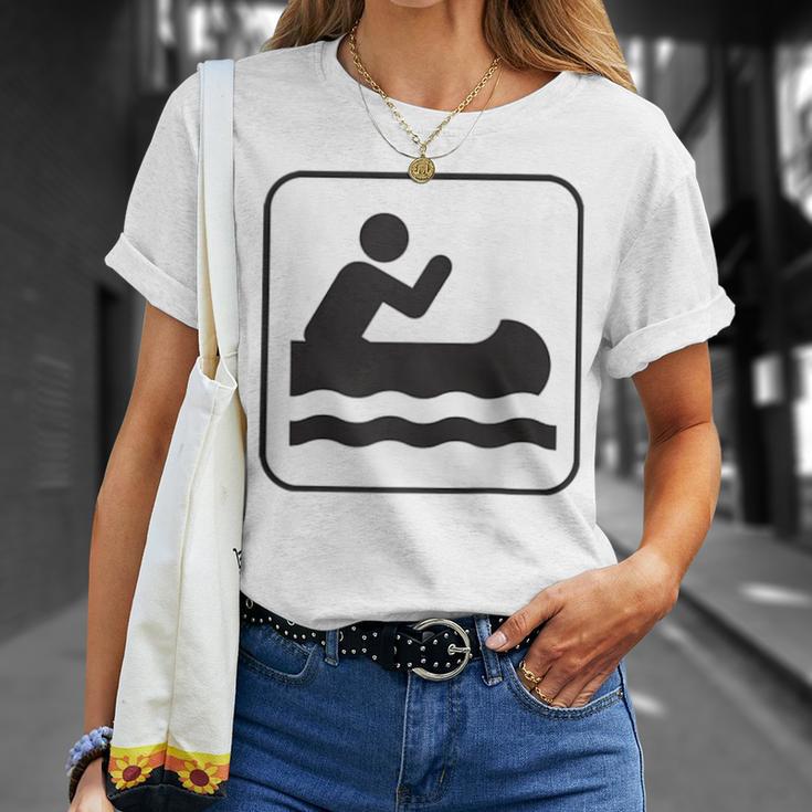 Cool Outdoor Water Sport Canoe Raglan Baseball Tee T-Shirt Gifts for Her