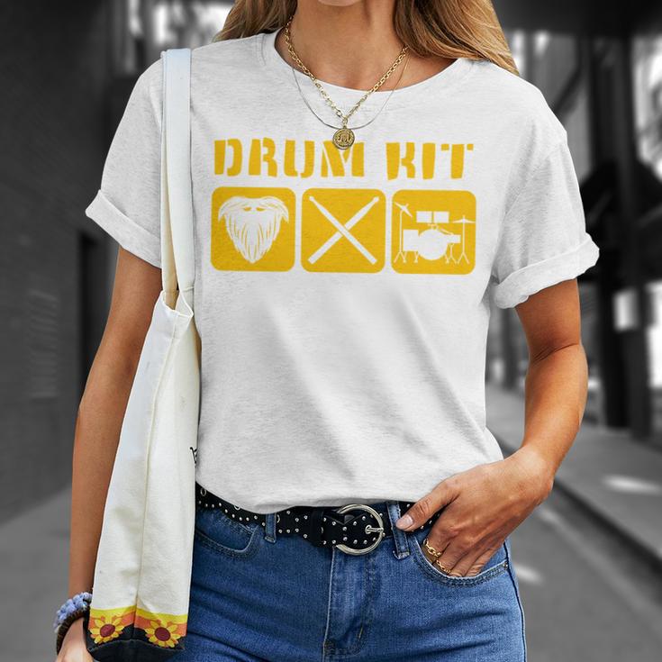 Drum Kit Band Drumming Drumsticks Musical Drums T-Shirt Gifts for Her
