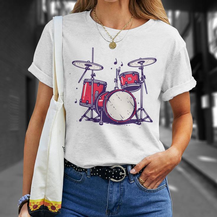 Drum Kit Electronic Drums Sweatshirt T-Shirt Gifts for Her