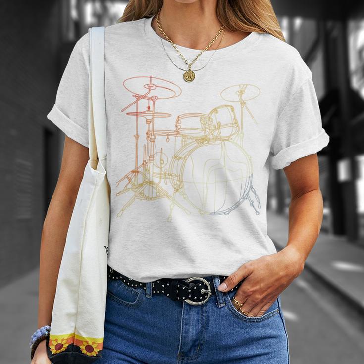 Drum Kit Vintage Look Music Concert Sweatshirt T-Shirt Gifts for Her Drum Kit Vintage Look Music Concert Sweatshirt T-Shirt Gifts for Her