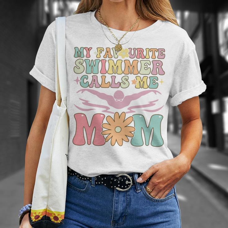 Favourite Swimmer Calls Me Mom Swimming Mom Female Swimmer T-Shirt Gifts for Her Favourite Swimmer Calls Me Mom Swimming Mom Female Swimmer T-Shirt Gifts for Her