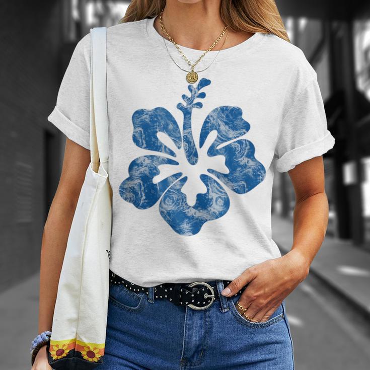 Flor De Hibisco Gráfico Floral In Mangas Camiseta unisex Regalos para ella