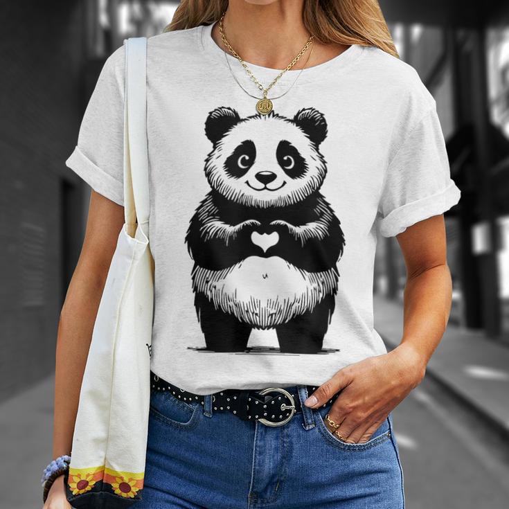 I Love Pandas 面白い、パンダが大好き Tシャツ 彼女への贈り物
