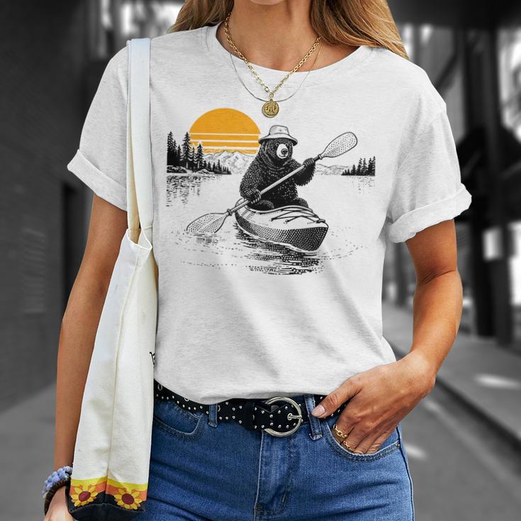 Kayaking Bear Retro Sunset Paddling Canoe Outdoor Adventure T-Shirt Gifts for Her Kayaking Bear Retro Sunset Paddling Canoe Outdoor Adventure T-Shirt Gifts for Her