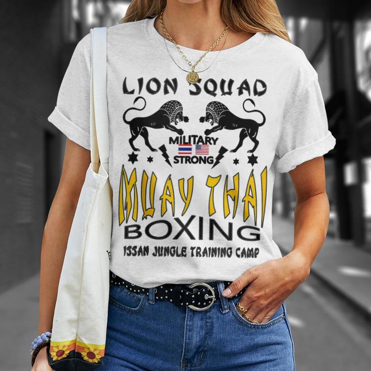 LION SQUAD THAILAND KICKBOXING MUAY THAI MMA TRAINING T-Shirt Gifts for Her LION SQUAD THAILAND KICKBOXING MUAY THAI MMA TRAINING T-Shirt Gifts for Her
