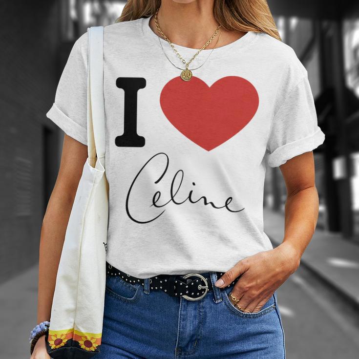 I Love Céline Haut De Gamme T-Shirt Cadeaux pour elle