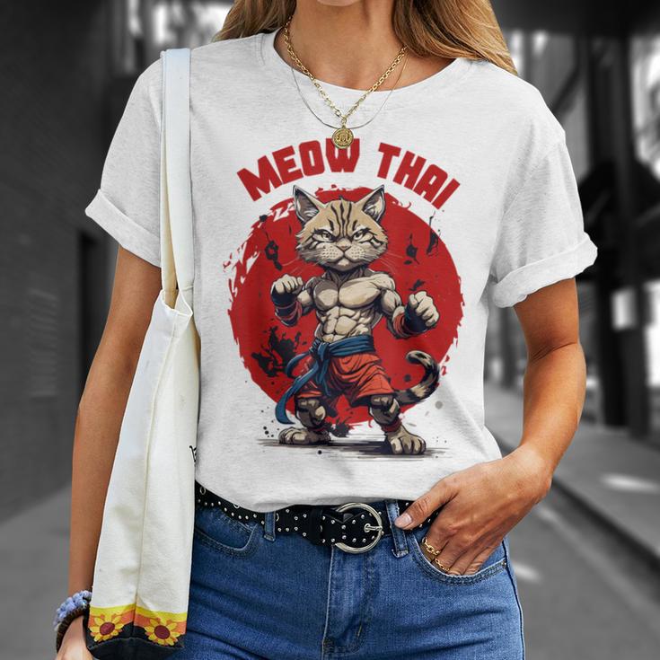 Meow Thai Funny Muay Thai And Cats Lover T-Shirt Gifts for Her Meow Thai Funny Muay Thai And Cats Lover T-Shirt Gifts for Her
