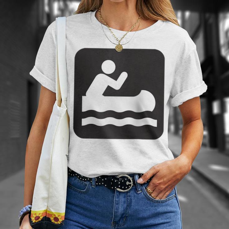 Outdoors Water Sports Canoe Canoeist Raglan Baseball Tee T-Shirt Gifts for Her