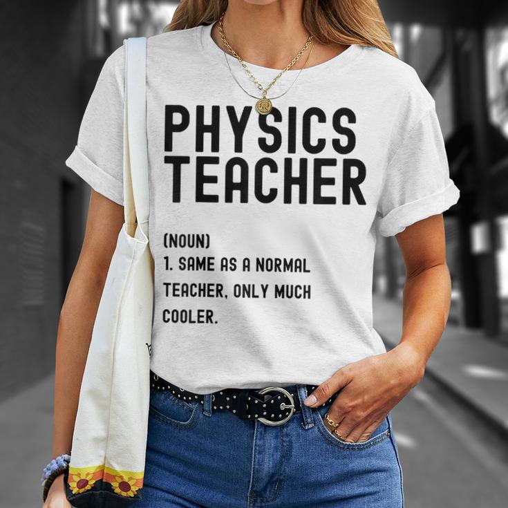 Physics Teacher Definition シャツ 学校初日 Tシャツ 彼女への贈り物