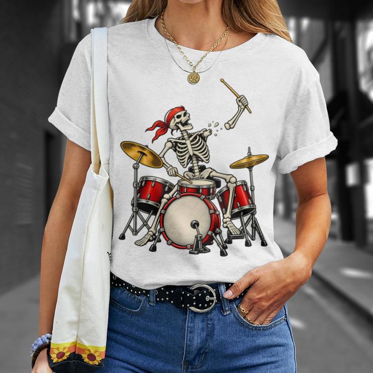 Skeleton Drummer Skull Drum Kit Halloween T-Shirt Gifts for Her Skeleton Drummer Skull Drum Kit Halloween T-Shirt Gifts for Her
