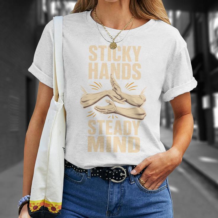 Sticky Hands Steady Mind Muay Thai Boxing T-Shirt Gifts for Her Sticky Hands Steady Mind Muay Thai Boxing T-Shirt Gifts for Her