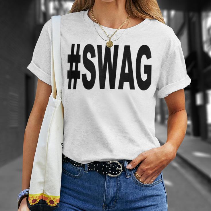Swag Con Hashtag In Mangas Camiseta unisex Regalos para ella