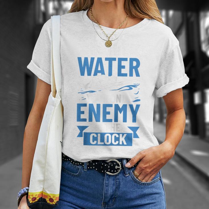 Swimming Enthusiast Swimming Expert Swimming Lover Swimmer Raglan Baseball Tee T-Shirt Gifts for Her
