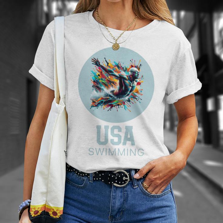 SWIMMING SPORT COMPETITIVE SWIM T-Shirt Gifts for Her
