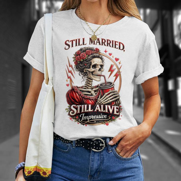 Till Marriedtill Alivequelette Impressionnant T-Shirt Cadeaux pour elle