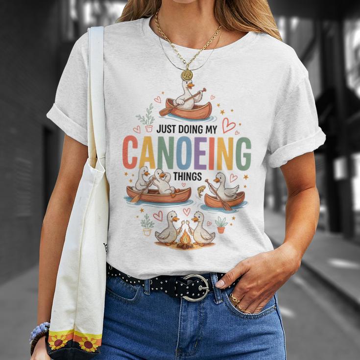 Women's Canoeing Canoe Paddle Water Flatwater Recreational T-Shirt Gifts for Her Women's Canoeing Canoe Paddle Water Flatwater Recreational T-Shirt Gifts for Her