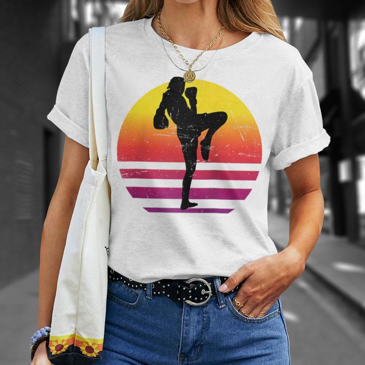 Women's Thai Boxer Thai Boxing Muay Thai Raglan Baseball Tee T-Shirt Gifts for Her