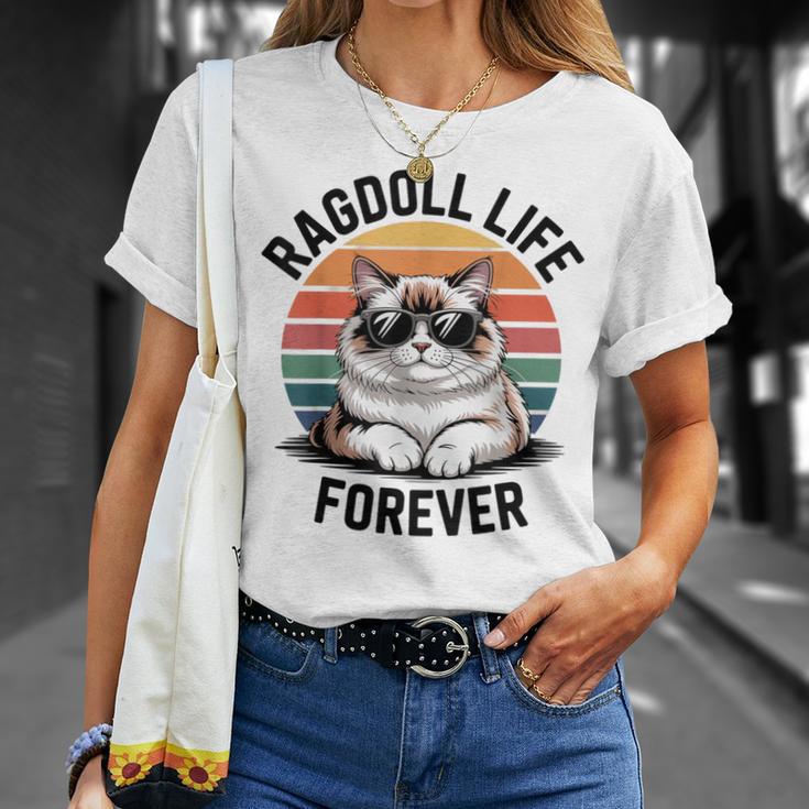 ラグドール ライフ 猫 男性 女性 キッズ ギフト Tシャツ 彼女への贈り物