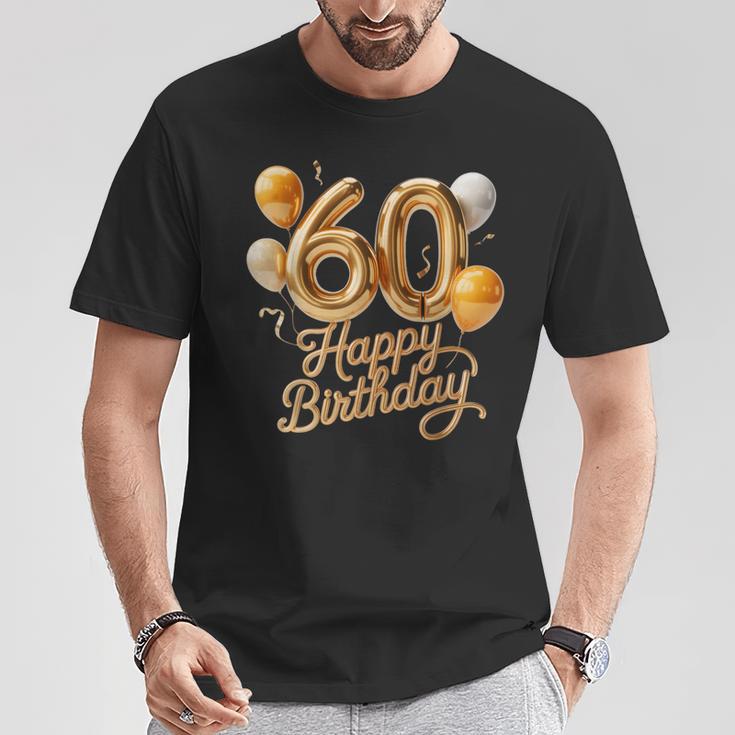 60 Feliz Cumpleaños 60 Aniversario Hombres Es Camiseta unisex Regalos divertidos