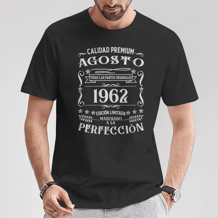 64 Cumpleaños Nacido En Agosto De 1962Intage 64 Años Cuello Camiseta unisex Regalos divertidos