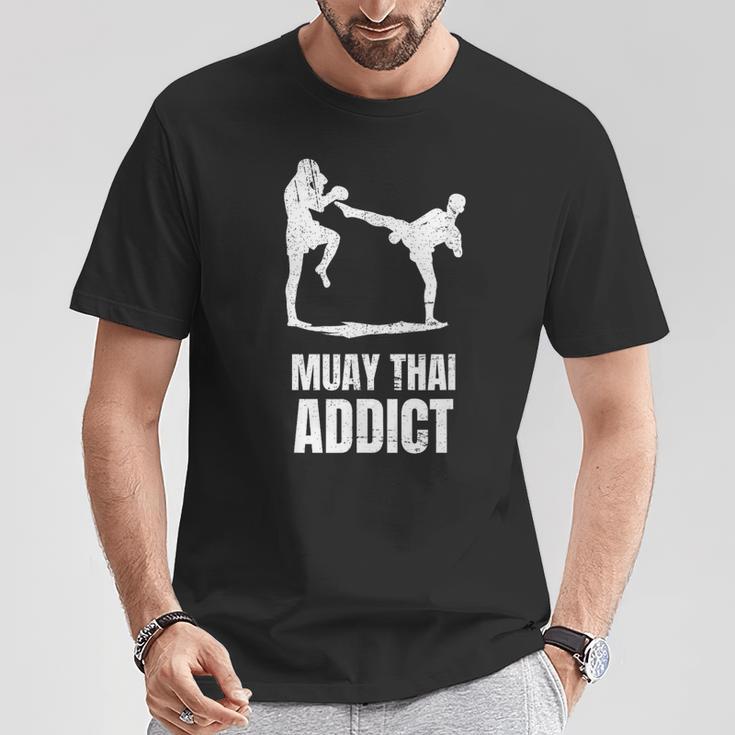 Addicted To Muay Thai Graphic Shirt T-Shirt Unique Gifts Addicted To Muay Thai Graphic Shirt T-Shirt Unique Gifts