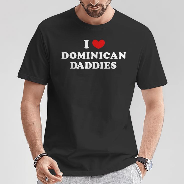 Amo I Papà Dominicani Amo I Papà Dominicani Maglietta Regalos divertidos