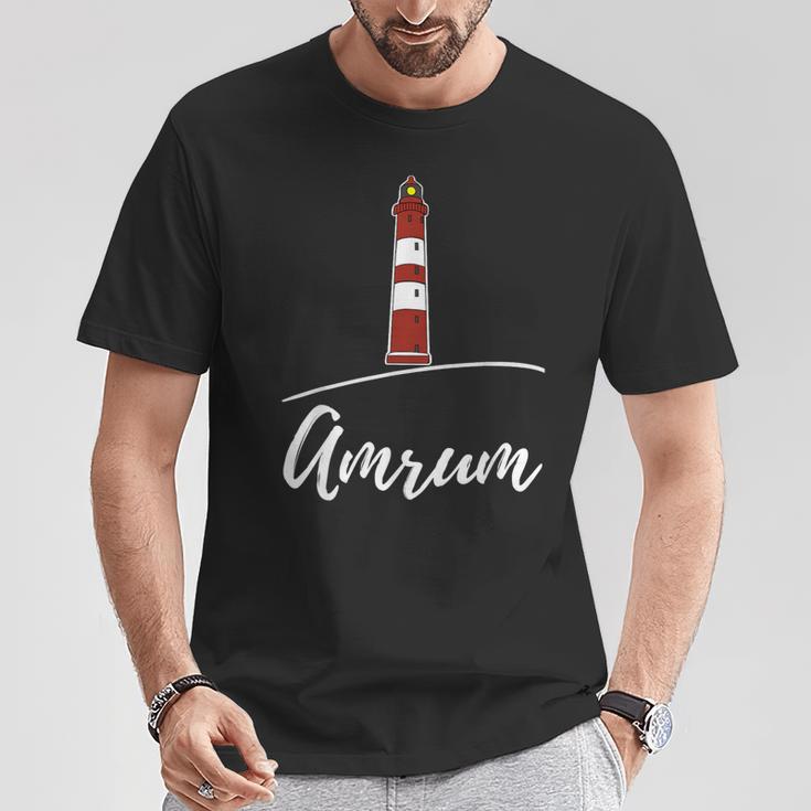 Amrum Leuchtturmouvenir T-Shirt Lustige Geschenke