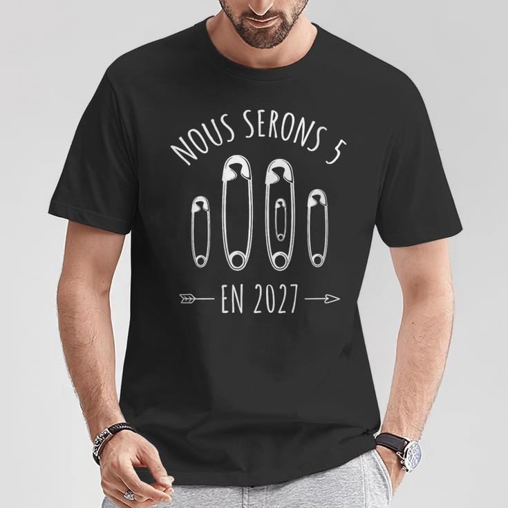 Annonce Grossesse Maman 2Eme Bébé Nouserons 5 En 2027 T-Shirt Cadeaux drôles
