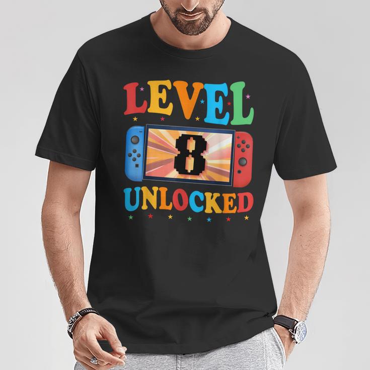 Awesome Level 8 Unlocked 8Th Birthday Boy Girlideo Gamer Tシャツ 面白い贈り物