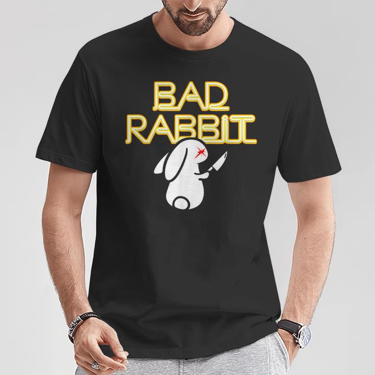 Bad Rabbit Bunny Avec Couteau Hater T-Shirt Cadeaux drôles
