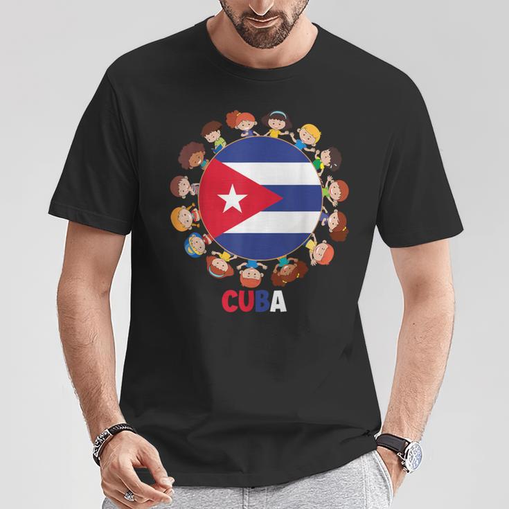 Bandera Cubana Mes De La Herencia Hispana Cuba Niños Niños Niñas Camiseta unisex Regalos divertidos