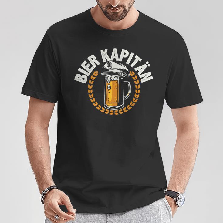 Bier Kapitän Lustig Bootauf Trinkpruch Herren Männer T-Shirt Lustige Geschenke