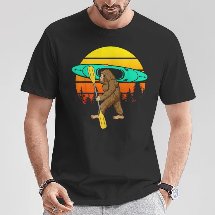 Bigfoot Kayak Paddling Lake Rafts Inflatable Canoe Sasquatch T-Shirt Unique Gifts Bigfoot Kayak Paddling Lake Rafts Inflatable Canoe Sasquatch T-Shirt Unique Gifts