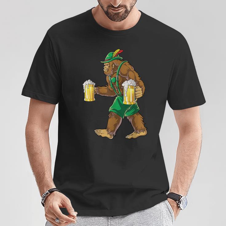 Bigfoot LederhosenOktoberfest Taza De Cerveza Para Hombre Camiseta unisex Regalos divertidos