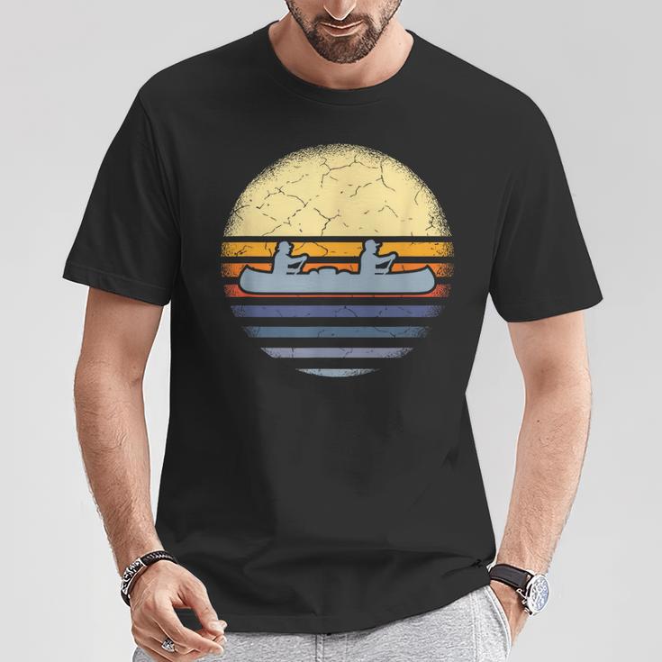 Canoe Canoeing Vintage Sunset T-Shirt Unique Gifts Canoe Canoeing Vintage Sunset T-Shirt Unique Gifts