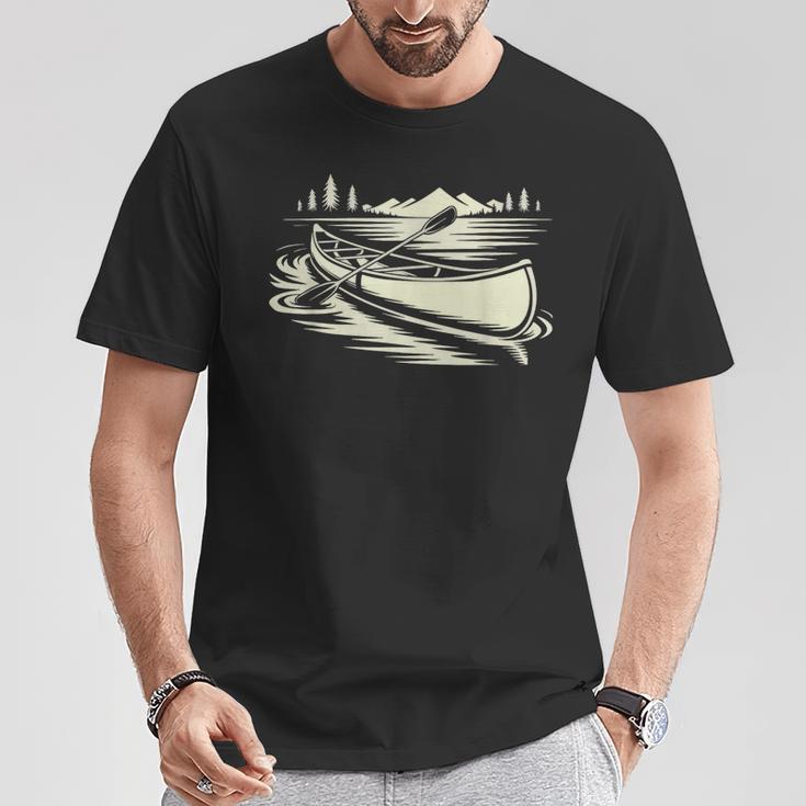 Canoe Tripper Loading Portage Pack First Light T-Shirt Unique Gifts