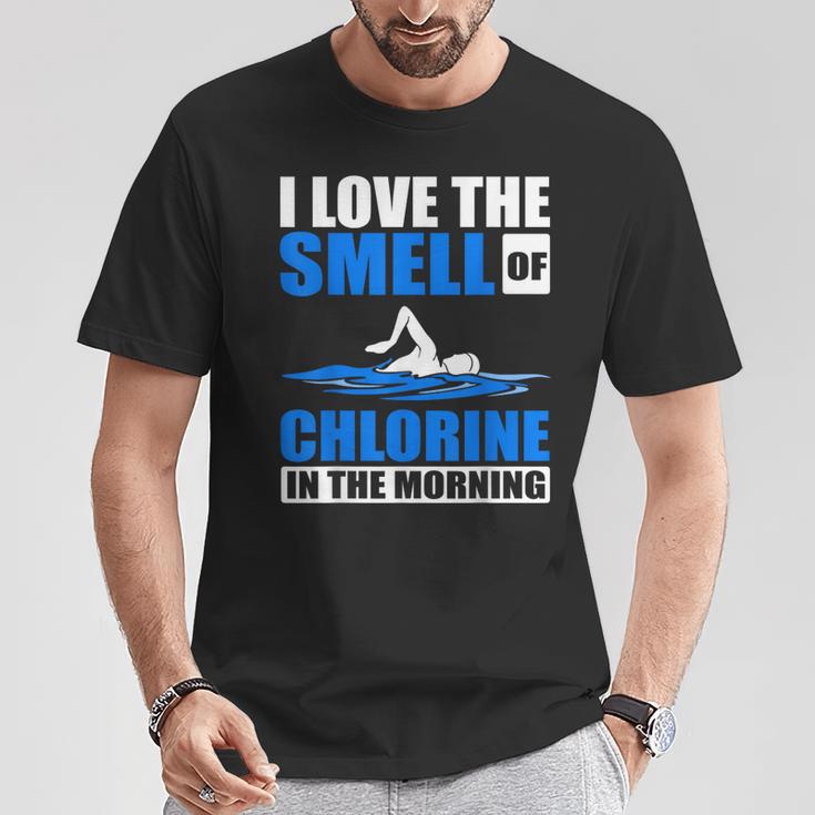 Cool Swimming Art Men Women Swimmer Swim Lover Pool Chlorine T-Shirt Unique Gifts