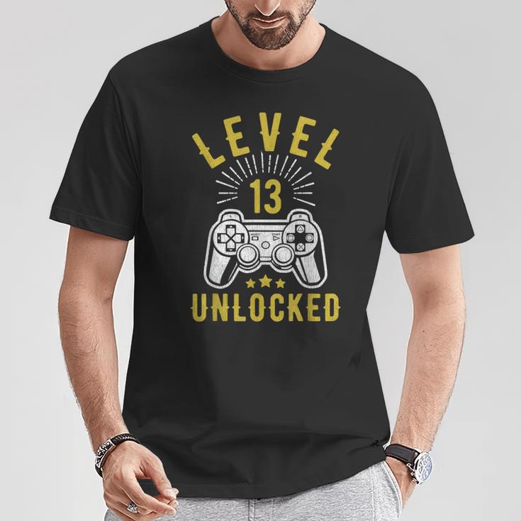 Cumpleaños 13 Años Nivel 13 Aniversario Desbloqueado 13 Boda Camiseta unisex Regalos divertidos