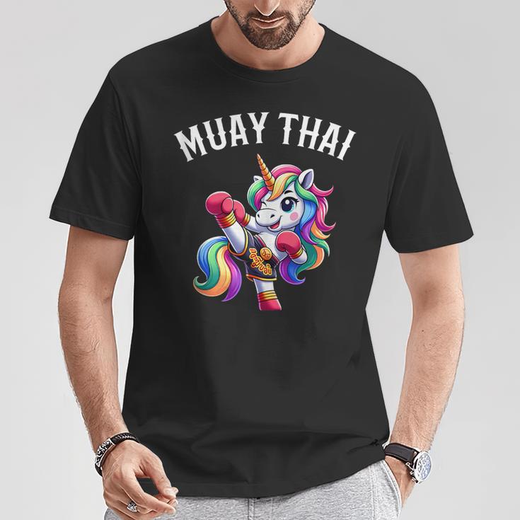 Cute Muay Thai Unicorn T-Shirt Unique Gifts