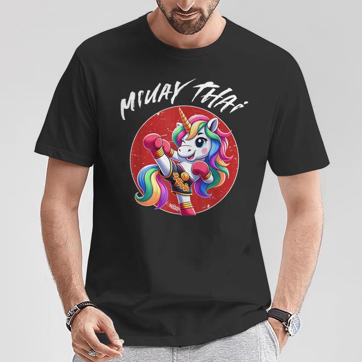 Cute Thai Boxing And Muay Thai Unicorn T-Shirt Unique Gifts