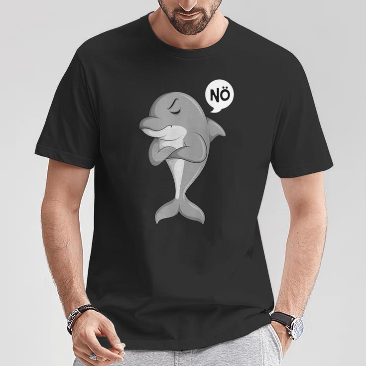 Delfin Nö Kinder Damen Mädchen T-Shirt Lustige Geschenke