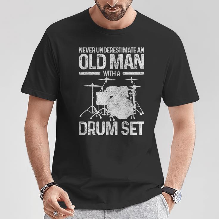 Drummer Drum Kit Vintage Drummer T-Shirt Unique Gifts Drummer Drum Kit Vintage Drummer T-Shirt Unique Gifts