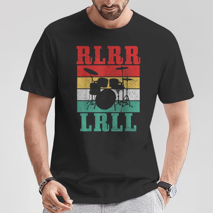 Drummer RLRR LRLL Vintage Drum Kit T-Shirt Unique Gifts Drummer RLRR LRLL Vintage Drum Kit T-Shirt Unique Gifts