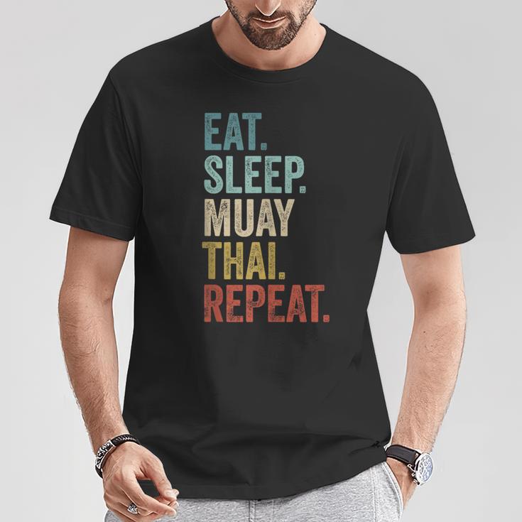 Eat Sleep Muay Thai Repeat Thai Boxing T-Shirt Unique Gifts