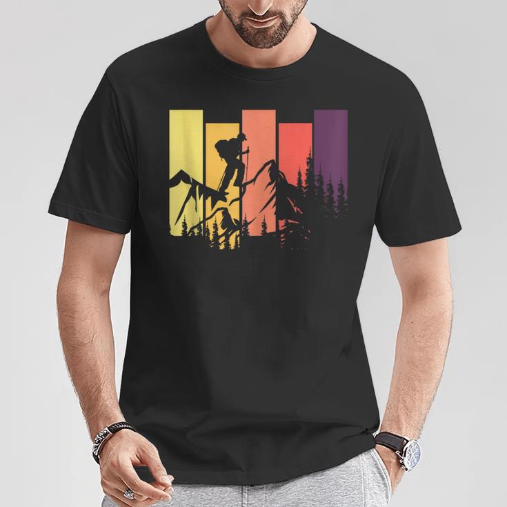 Escalador De Montaña A Través Deenderista Trailblazer Escalada En Roca In Mangas Camiseta unisex Regalos divertidos