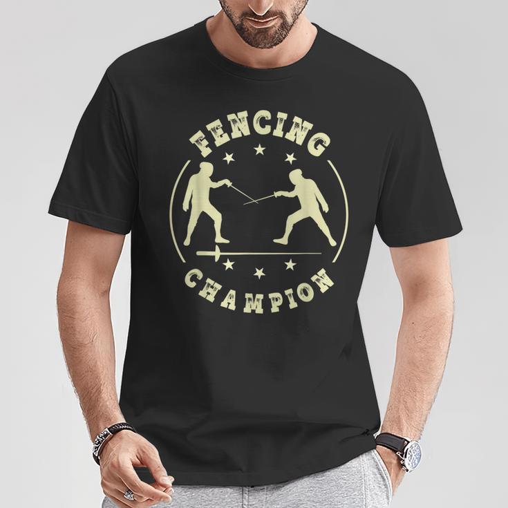 Esgrima Camisa Deable Espada Diseño Deportivo Para Esgrima Camiseta unisex Regalos divertidos